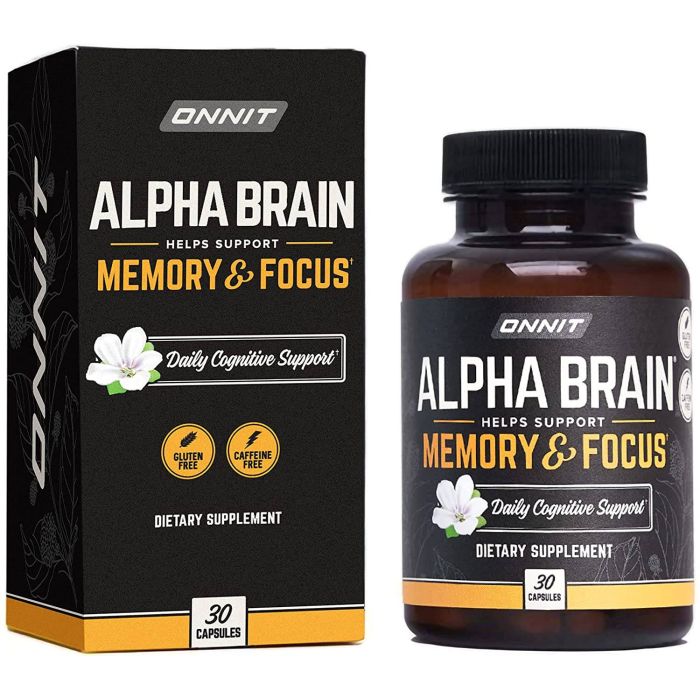 Onnit Alpha Brain Memory Focus Support Daily Supplement 30 Caps - supplemynts.com