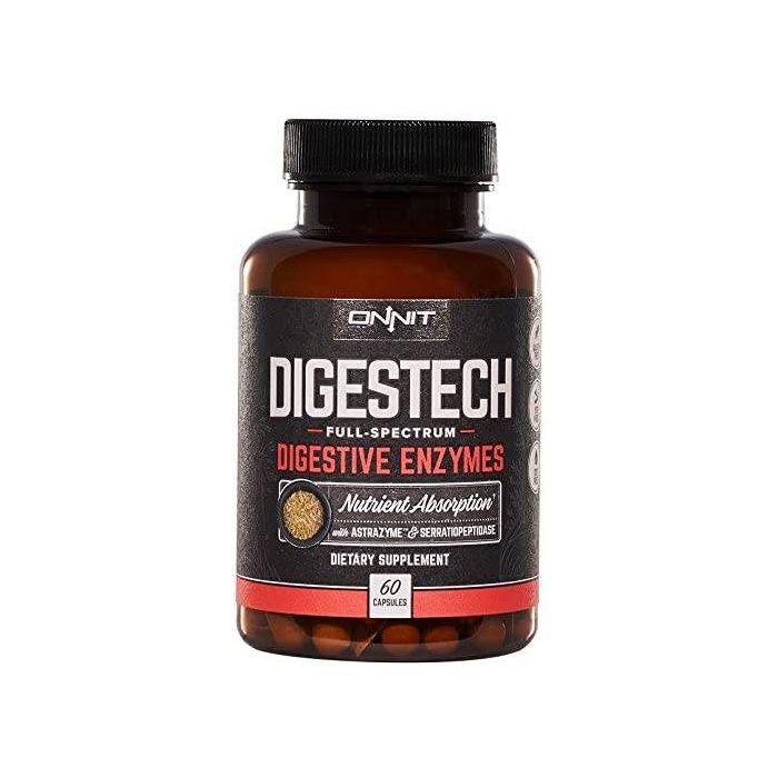 Onnit Digestech Full Spectrum Digestive Enzymes 60 Caps Supplement - supplemynts.com