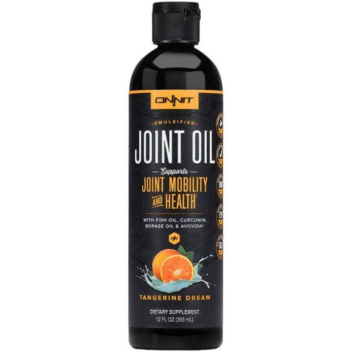 Onnit Emulsified Joint Oil Tangerine Flavored 12oz Fish Oil Based - supplemynts.com