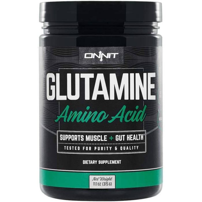 Onnit Glutamine Amino Acid Muscle Gut Health Support Supplement 11.1oz - supplemynts.com