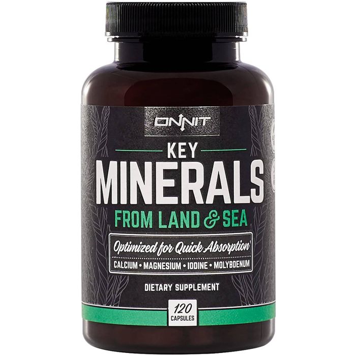 Onnit Key Minerals Calcium Magnesium Iodine Molybdenum 120 Caps - supplemynts.com