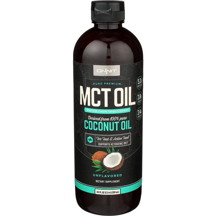 Onnit Mct Oil Made By Coconut Supports Ketogenic Diet 709ml Supplement - supplemynts.com