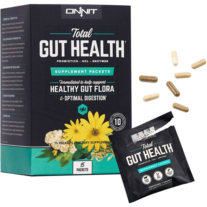 Onnit Total Gut Health Probiotics Hcl Enzymes Supplement Packets - supplemynts.com