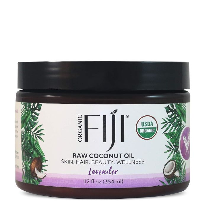 Organic Fiji Lavender Organic Raw Coconut Oil Whole Body 12 Oz - supplemynts.com