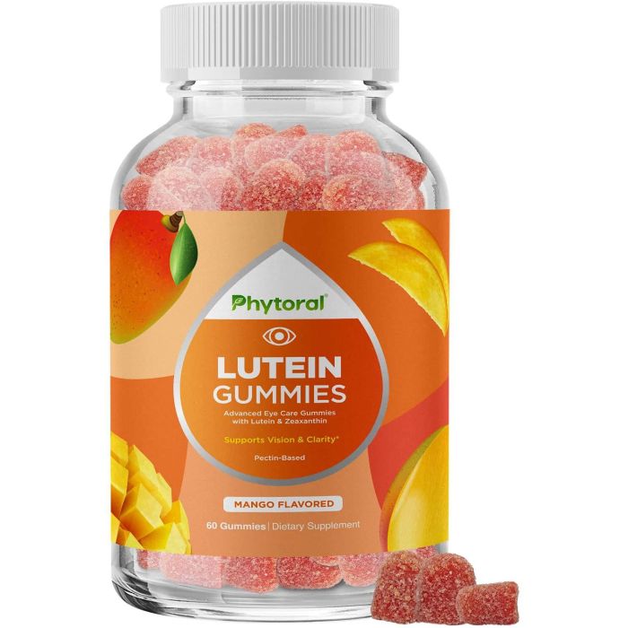 Phytoral Lutein 60 Gummies Zeaxanthin Eye Vitamin Mango Flavored - supplemynts.com