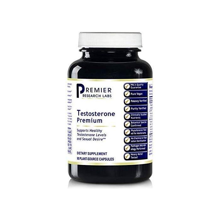 Premier Research Labs Testosterone Premium 90 Capsules Plant Source - supplemynts.com