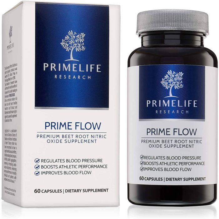 Prime Flow Premium Beet Root Nitric Oxide Supplement 60 Caps - supplemynts.com