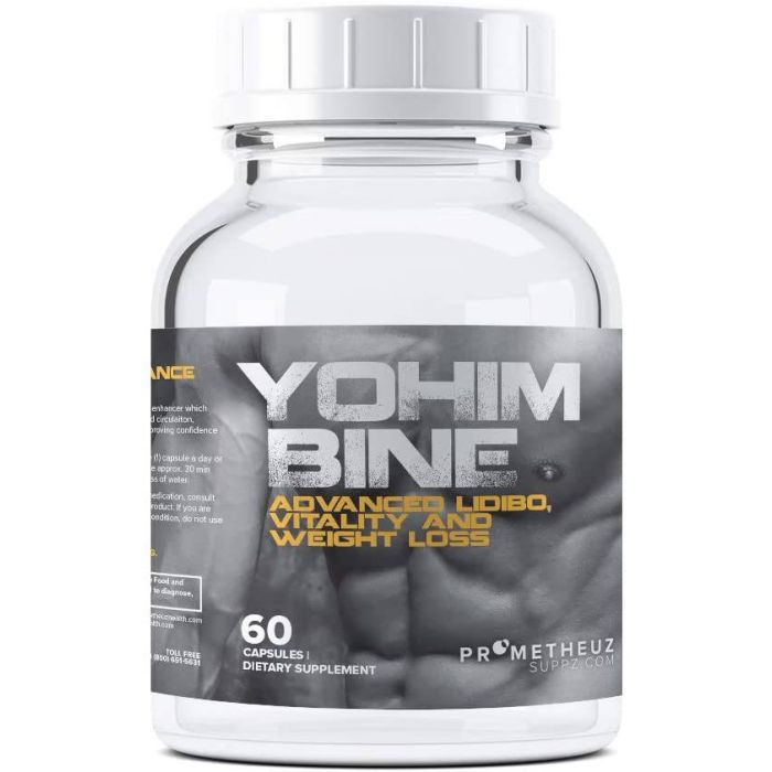 Prometheuz 60 Capsules Yohimbine Libido Booster Weight Loss - supplemynts.com