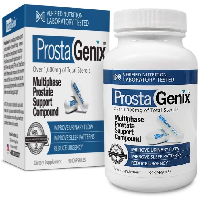 Prosta Genix Multiphase Prostate Support Compound Supplement 90 Caps - supplemynts.com