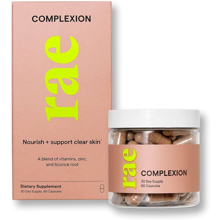 Rae 60 Capsules Complexion Clear Skin From Within Gluten Free - supplemynts.com