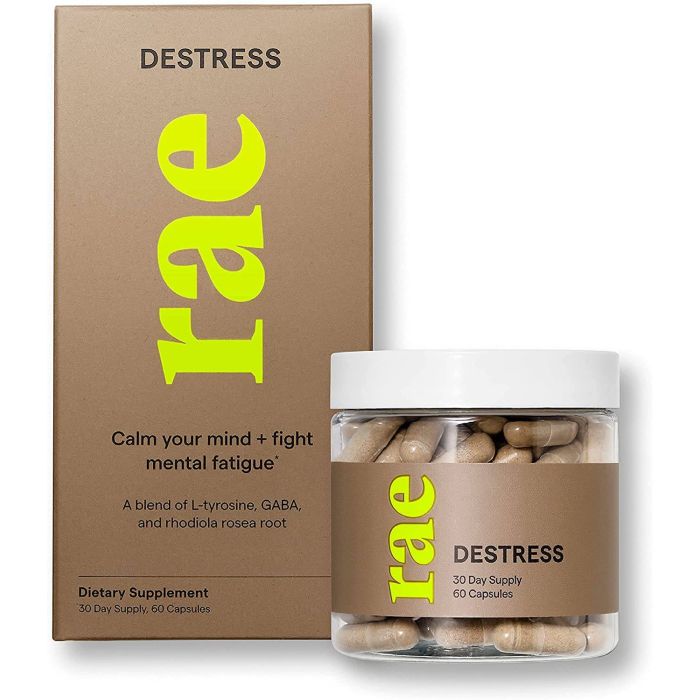 Rae 60 Capsules Destress Vegan Women Support Supplements - supplemynts.com