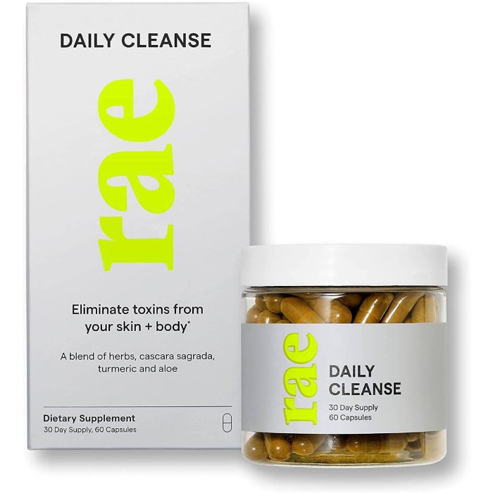 Rae Daily Cleanse Body Detox Supplement 60 Vegan Capsules - supplemynts.com