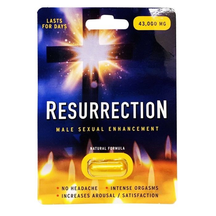 Resurrection 43000mg Male Sexual Performance Enhancer Gold Pill - supplemynts.com