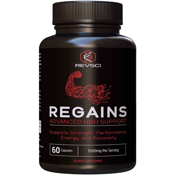 Revsci Regains Advanced Human Growth Hormone Support Supplement 60caps - supplemynts.com