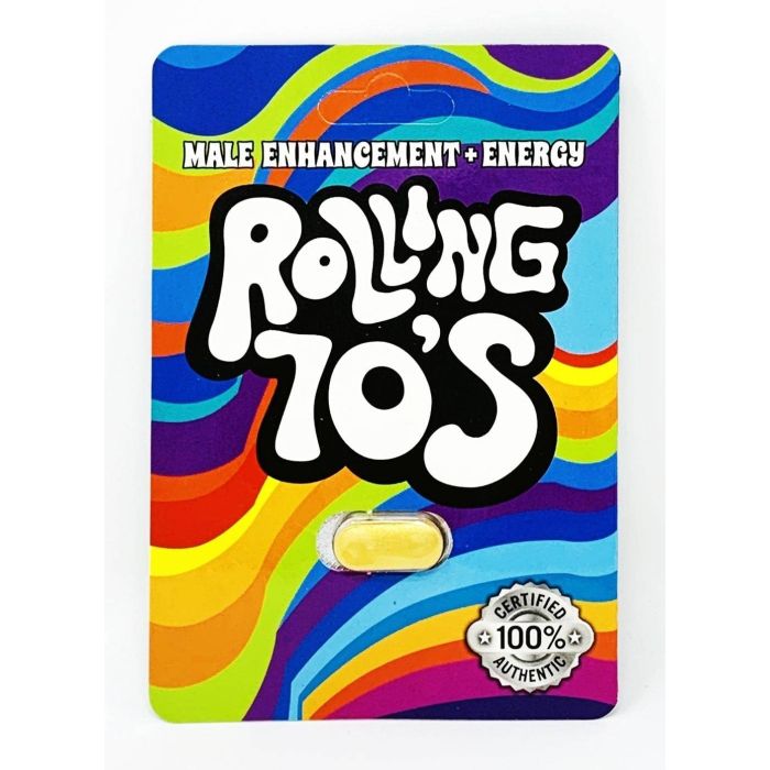 Rolling 70s Male Enhancement Energy Supplement Gold Pill - supplemynts.com