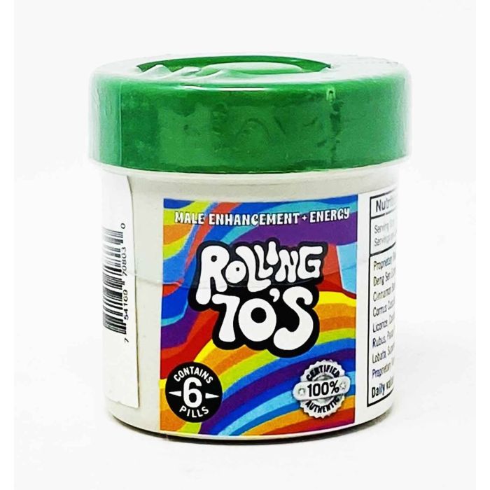 Rolling 70s Male Enhancement Supplement 6 Pills Bottle - supplemynts.com