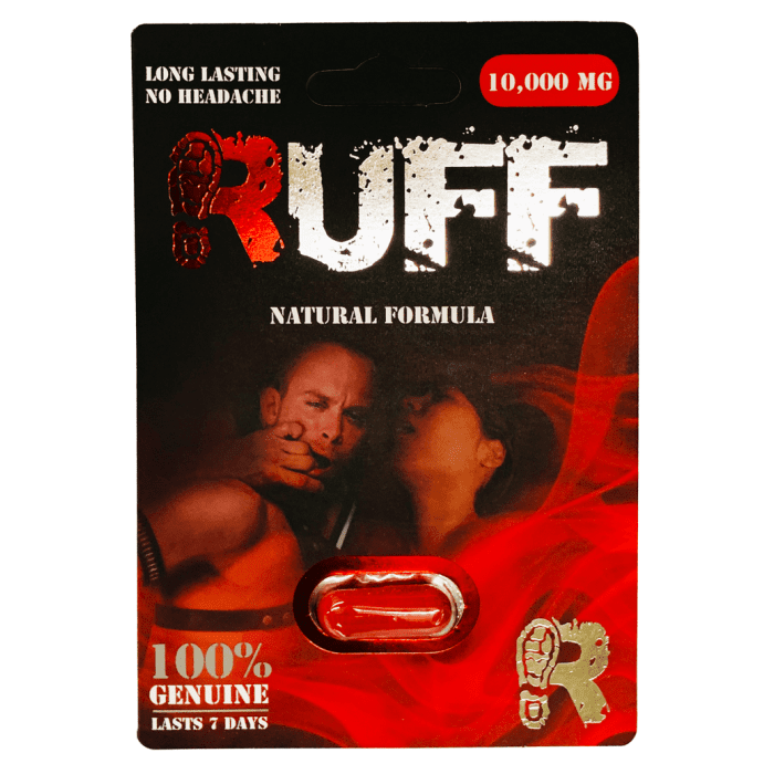 Ruff 10000mg Natural Formula Male Enhancement Red Pill - supplemynts.com