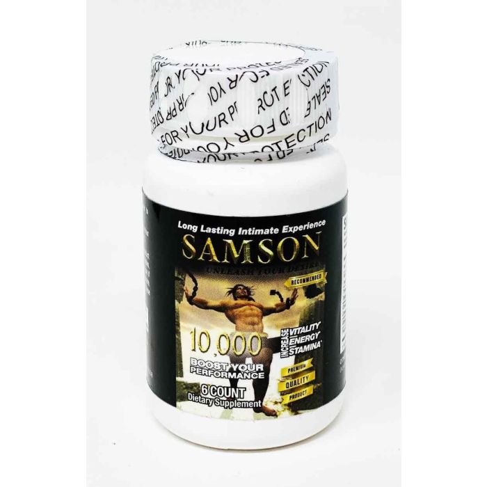 Samson 10000 Male Sexual Enhancement 6 Pills Bottle - supplemynts.com