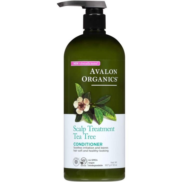 Scalp Treatment Tea Tree Conditioner 32 Oz Avalon Organics Vegan - supplemynts.com