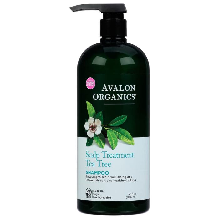 Scalp Treatment Tea Tree Shampoo Avalon Organics Plant Based - supplemynts.com