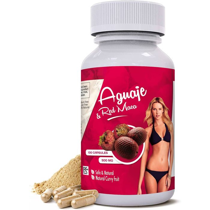 Sikyriah Aguaje Red Maca 100 Curve Capsules Natural Supplement - supplemynts.com