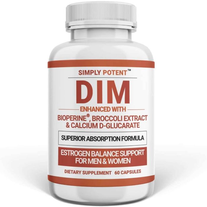 Simply Potent Dim Estrogen Balance Support 60 Caps - supplemynts.com