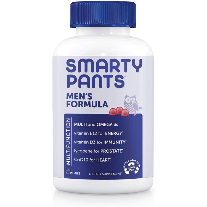 Smarty Pants Men's Formula Multivitamin Omega-3 180 Gummies - supplemynts.com