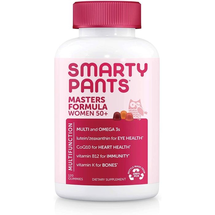 Smarty Pants Women's 50+ Masters Formula Multivitamin 120 Gummies - supplemynts.com