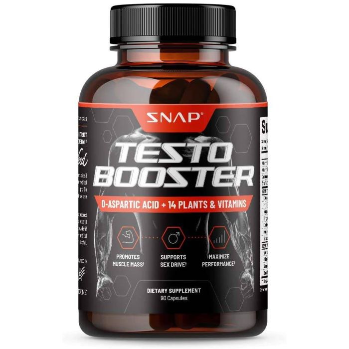Snap Men 90 Capsules Testosterone Sexual Drive Booster Vegan - supplemynts.com
