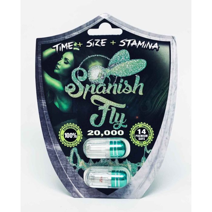 Spanish Fly 20000 Male Enhancement Pills Double Silver - supplemynts.com