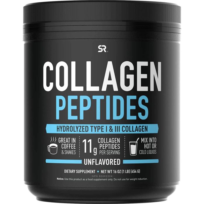 Sr Collagen Peptides Powder Unflavored Supplement - supplemynts.com