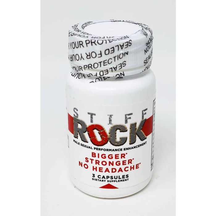 Stiff Rock Male Sexual Performance Enhancer Pill 3 Count Bottle - supplemynts.com