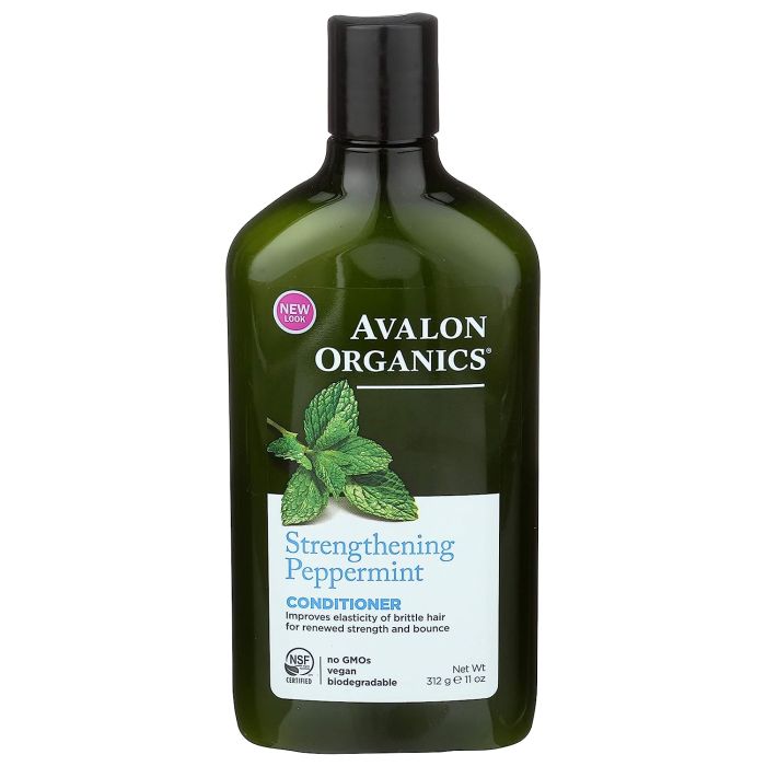 Strengthening Peppermint Conditioner 11 Oz Avalon Organics Vegan - supplemynts.com