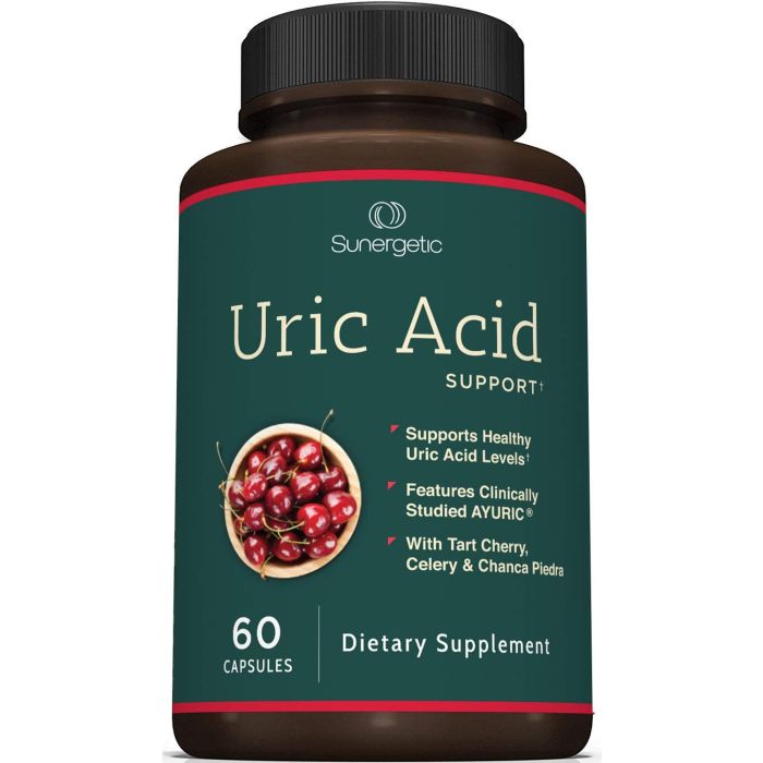 Sunergetic Uric Acid Support Dietary Supplement 60 Capsules - supplemynts.com