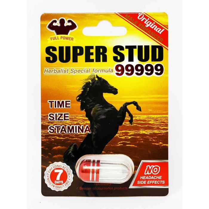 Super Stud 99999 Male Sexual Enhancement White Pill - supplemynts.com