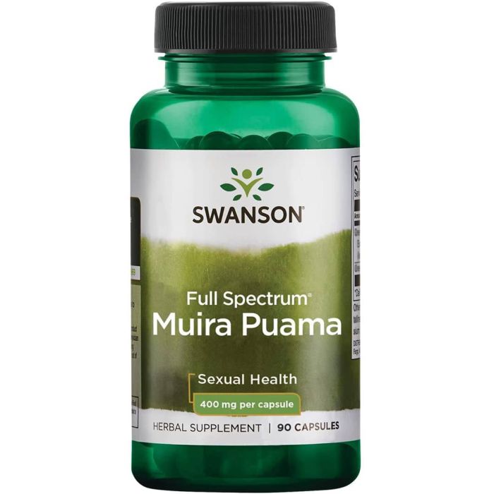 Swanson Full Spectrum Muira Puama Sexual Health Supplement 90 Caps - supplemynts.com