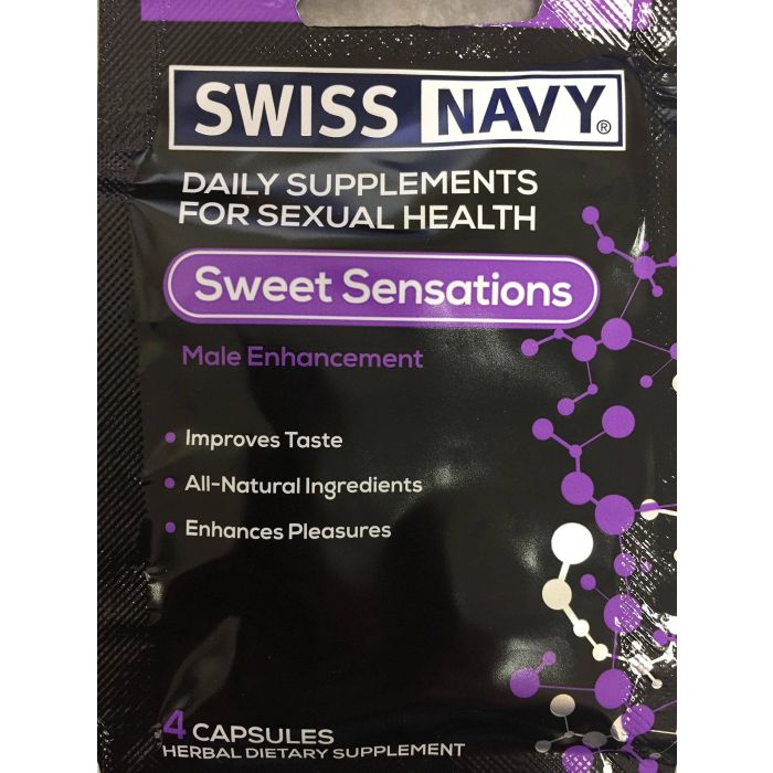 Sweet Sensations Male Enhancement 4 Tablets Swiss Navy - supplemynts.com