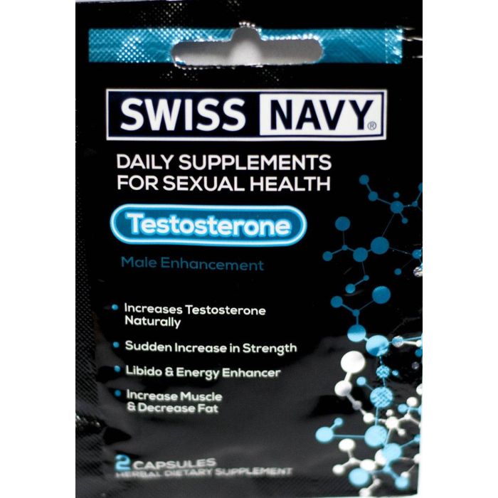 Testosterone Male Enhancement 2 Capsules Swiss Navy - supplemynts.com
