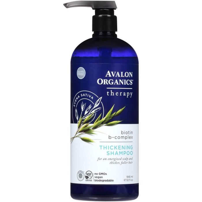 Thickening Biotin B Complex Shampoo Avalon Organics Therapy Vegan - supplemynts.com