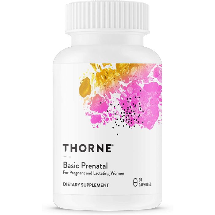 Thorne Basic Prenatal Pregnant Lactating Women Supplement 90 Caps - supplemynts.com