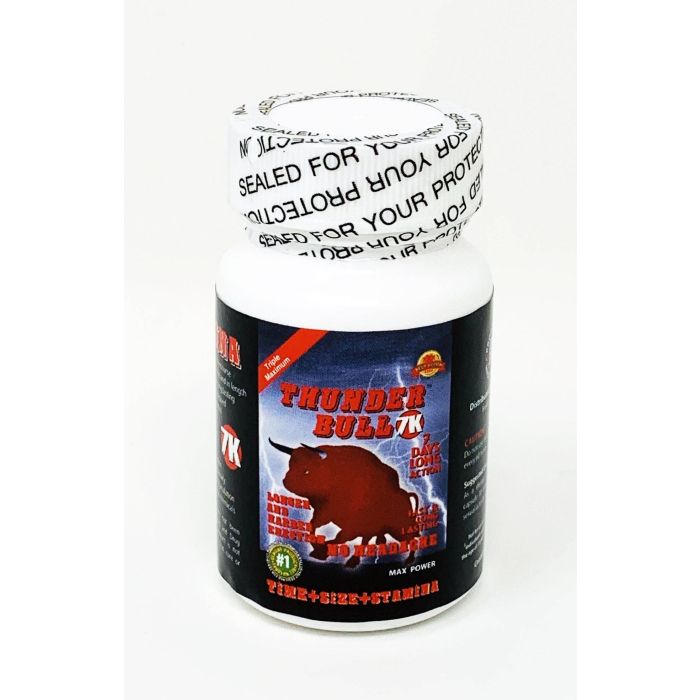 Thunder Bull 7k Triple Maximum Max Power Enhancement 6 Count Bottle - supplemynts.com