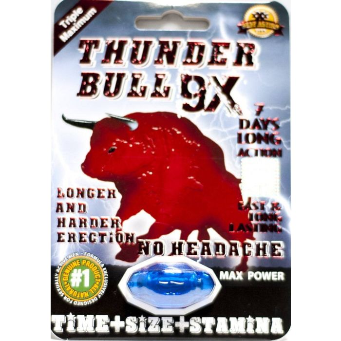 Thunder Bull 9x Triple Maximum Max Power Enhancement Pill - supplemynts.com