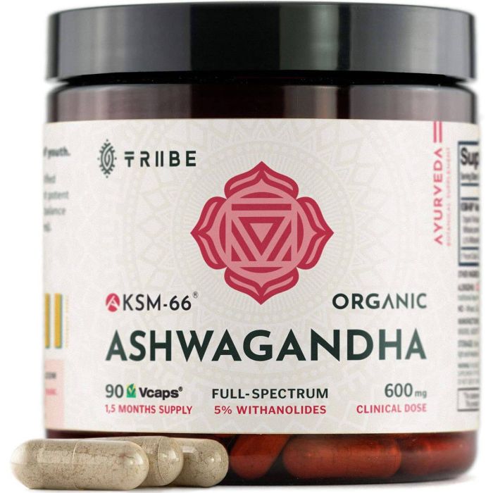 Tribe Organics Ksm-66 Ashwagandha Full-spectrum 90 Capsules - supplemynts.com