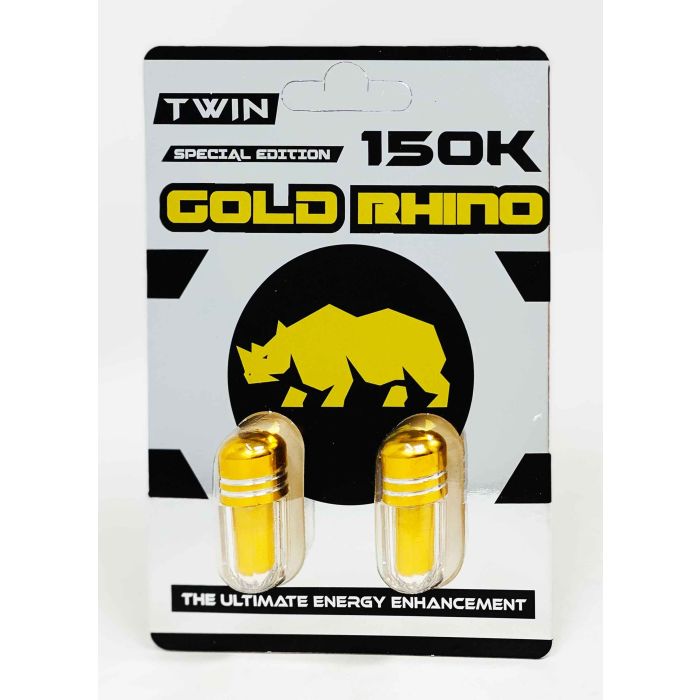 Twin Gold Rhino 150K Male Enhancement Double Pills - supplemynts.com