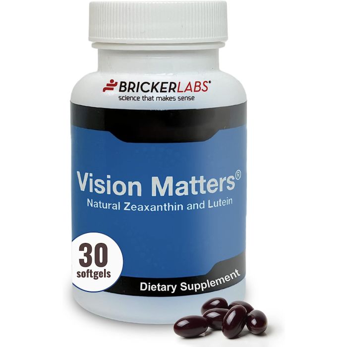 Vision Matters Natural Lutein Zeaxanthin Eye Health 30SG Bricker Labs - supplemynts.com