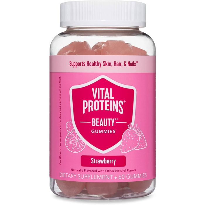 Vital Proteins Beauty Gummies 60 Strawberry Flavored Health Support - supplemynts.com