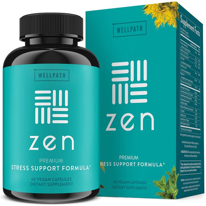 Wellpath Zen Stress Relief Formula Supplement 60 Vegan Gummies - supplemynts.com