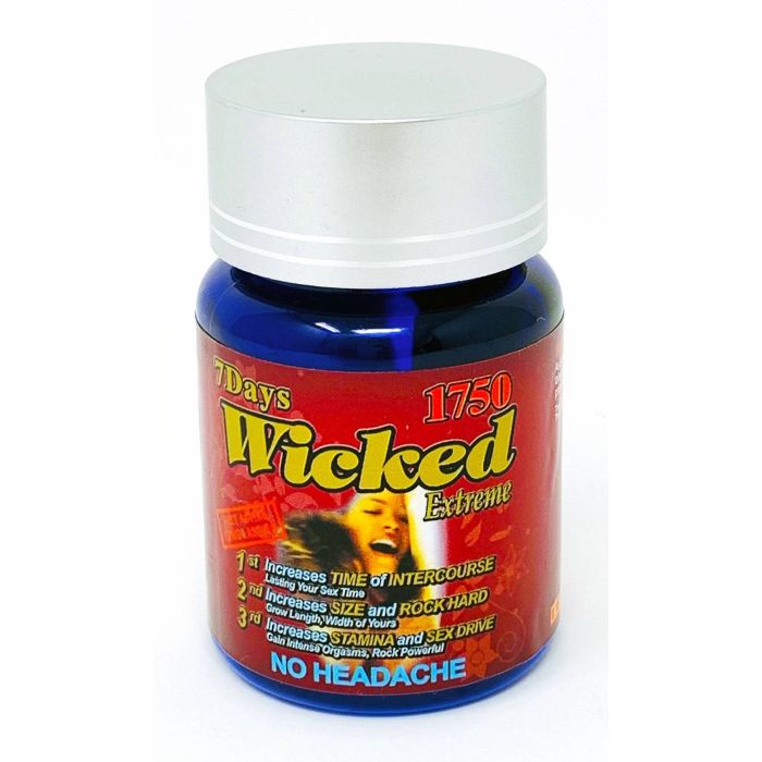 Wicked Extreme 1750mg  Triple Enhancement 3 Pill Bottle - supplemynts.com
