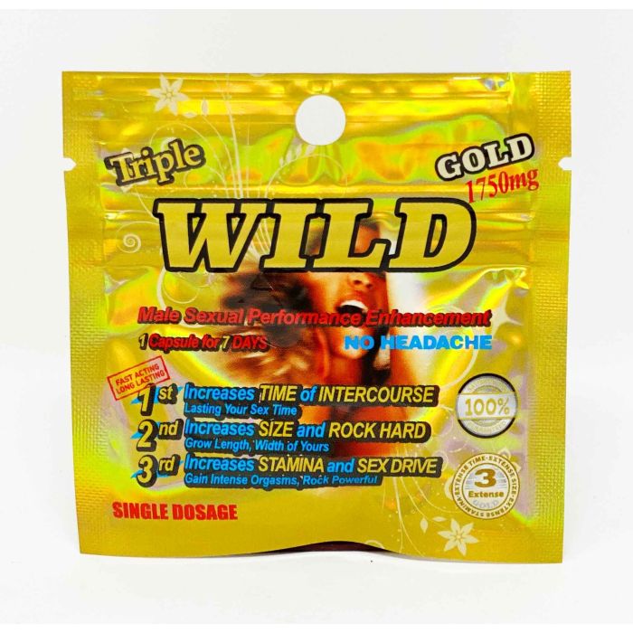 Wild Gold 1750mg Male Sexual Enhancement Pill New Packaging - supplemynts.com