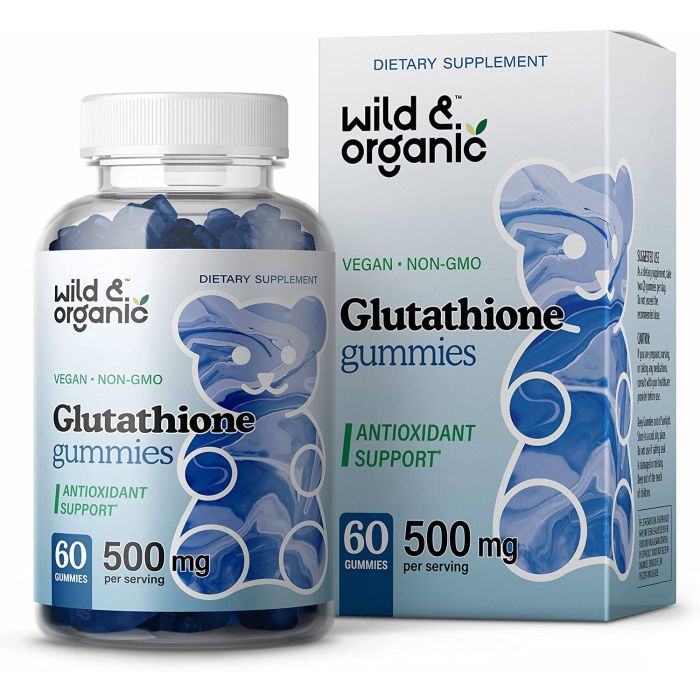 Wild & Organic Glutathione 60 Gummies Antioxidant Support Supplement - supplemynts.com